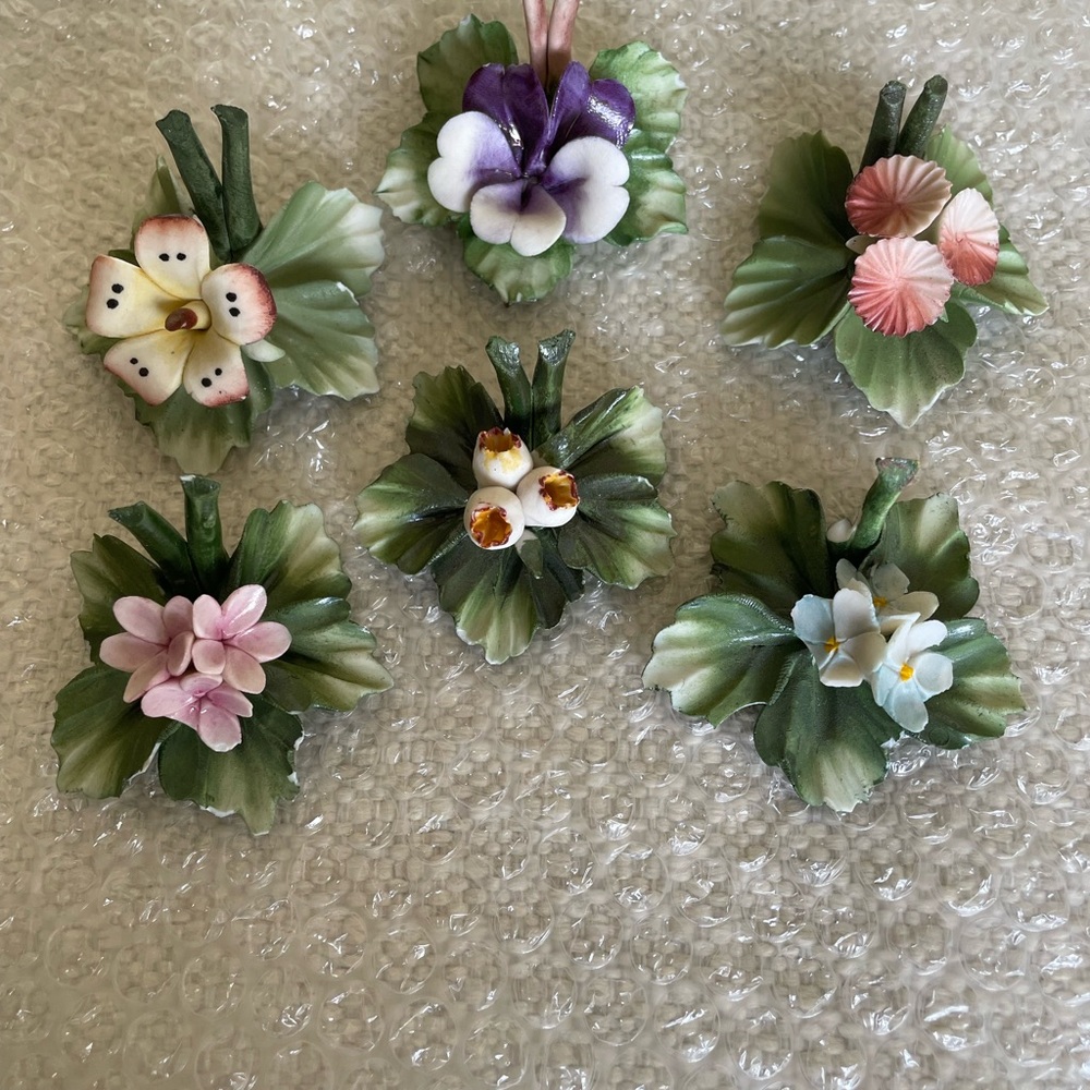 Capodimonte Floral Porcelain Dining Place Holders
